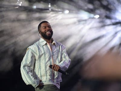 Khalid performing on stage
