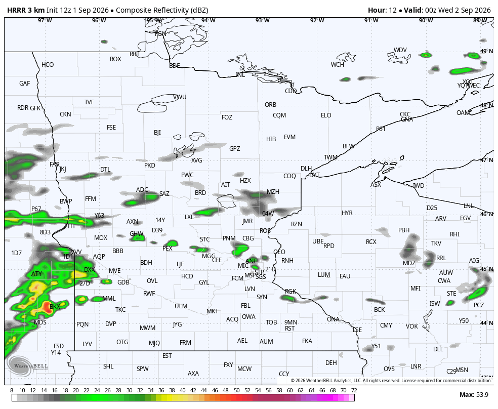 Storm timing overnight