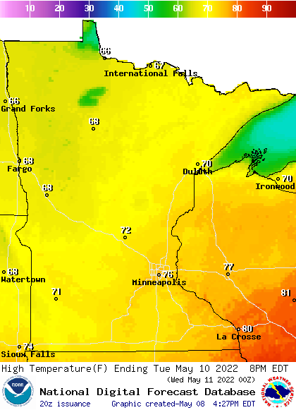 Tues HIGHS