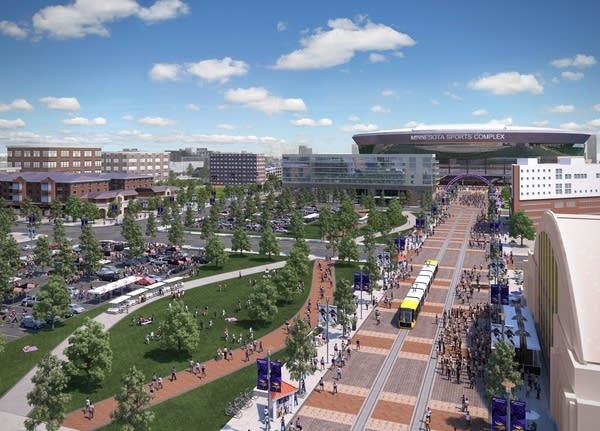 Latest Vikings stadium proposal: Build on Metrodome parking lot