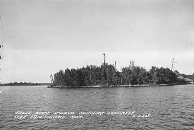 Eagle Nest Island, Lake Kabetogama, circa 1950.