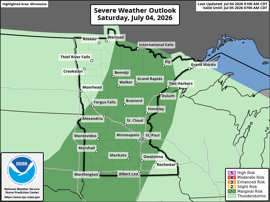 Severe weather threat for Saturday