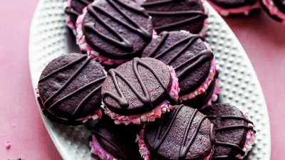 Chocolate Peppermint Sandwich Cookies