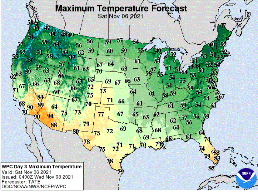 Quiet weather into next week; warming for the weekend