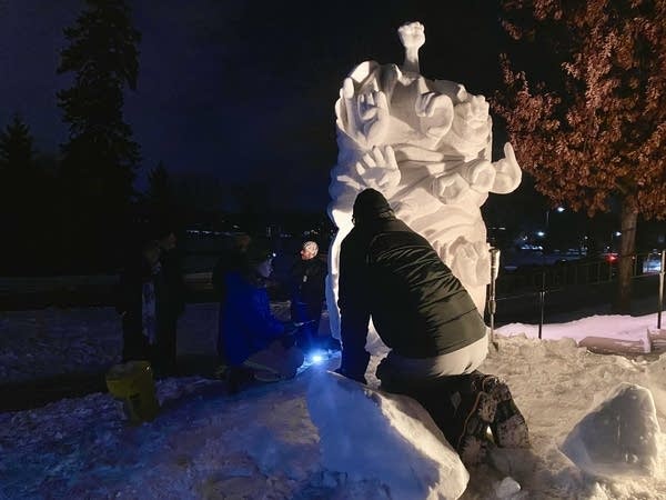 snow sculptures