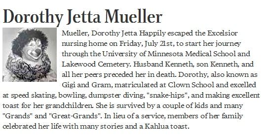 Obits: A clown passes on