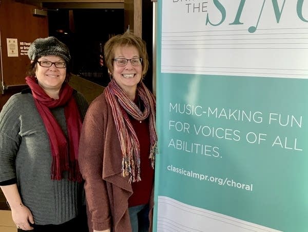 Poster Beth Thesing and Susan Kimball at Bring the Sing