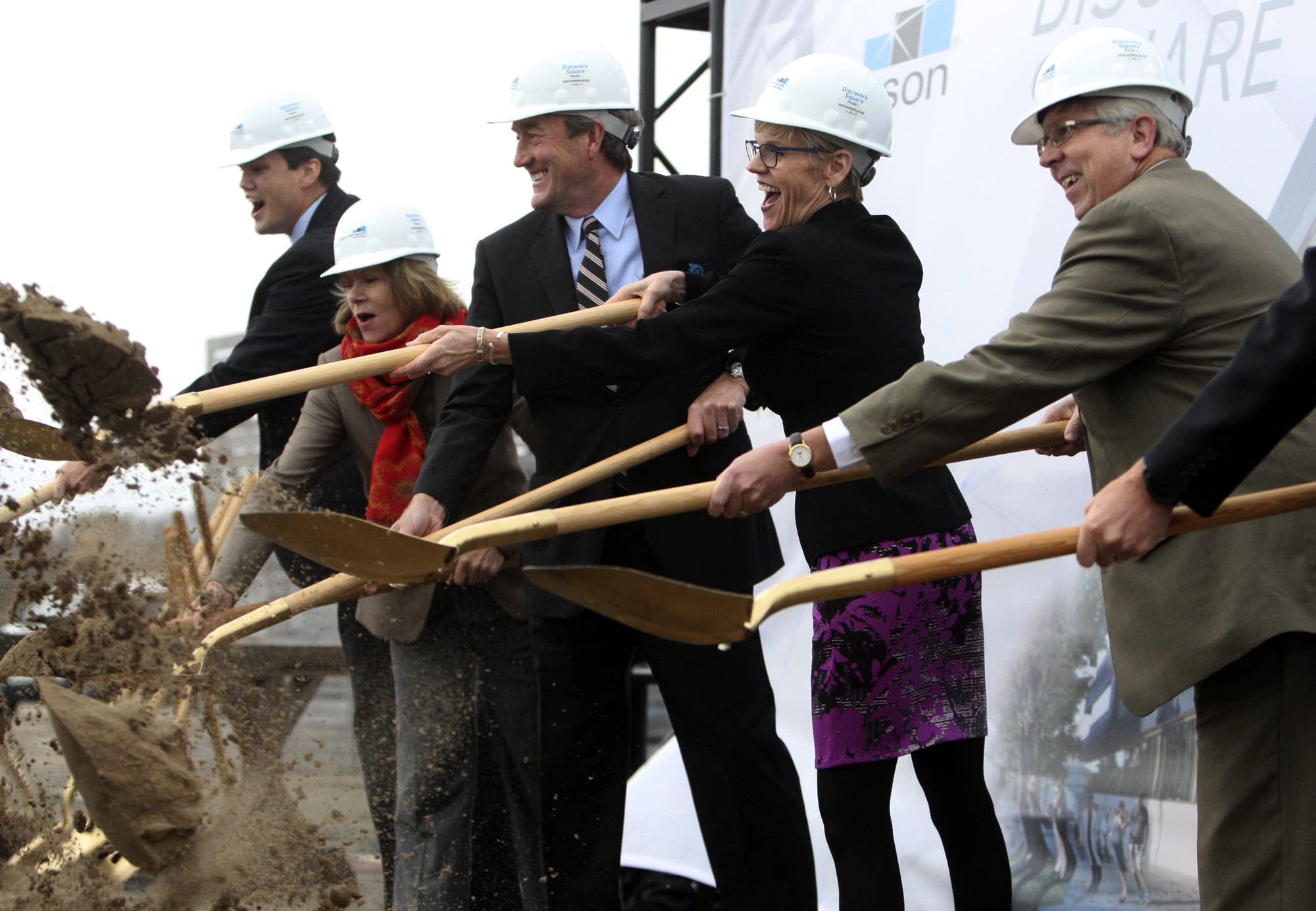 Officials break ground for Discovery Square in Rochester.
