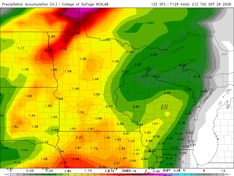Thursday's rain