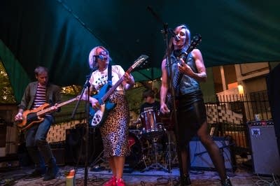 The Mood Swings performing on stage