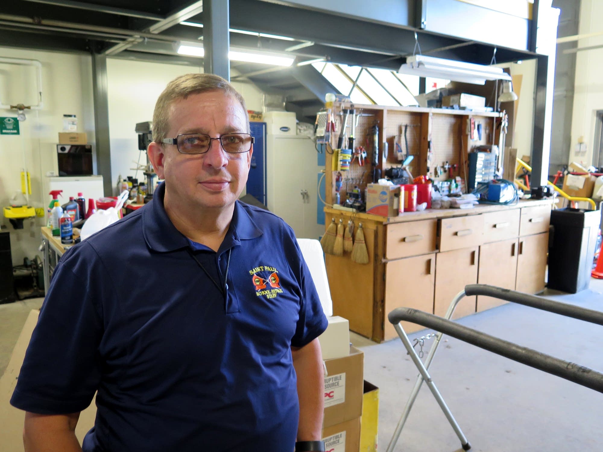 Dan Stroeing oversees maintenance of the transportation fleet
