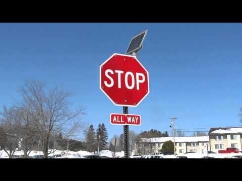 What are those flashing UMD stop signs all about?