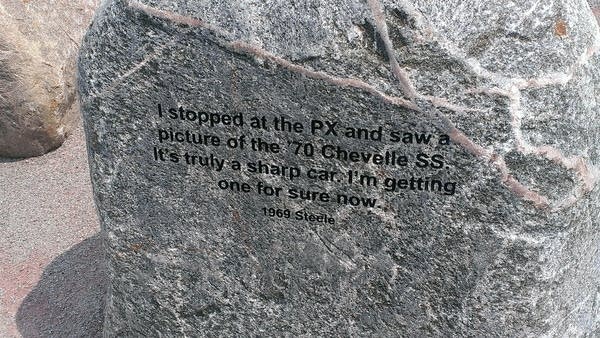 Stories on boulders adorn Capitol grounds