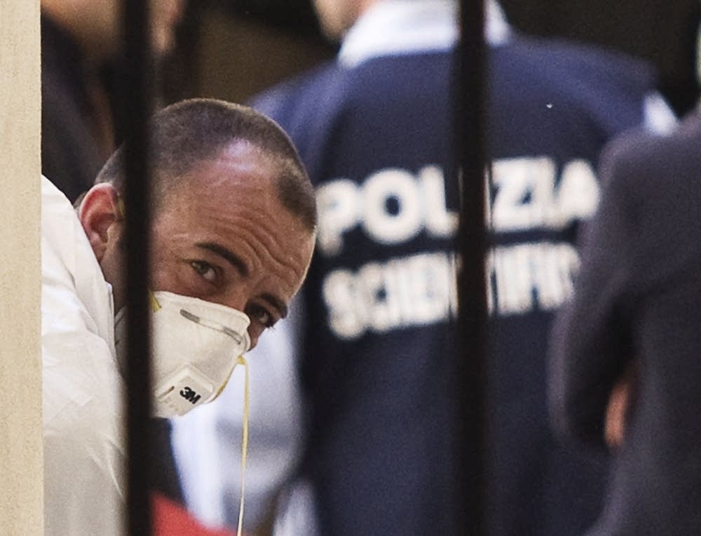 Forensic police officers