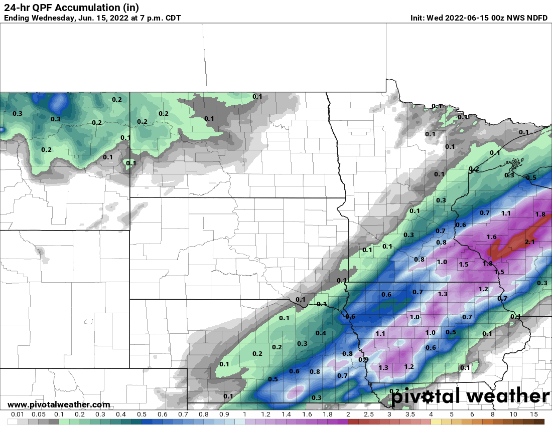 Scattered thunderstorms Wednesday; Hot again this weekend