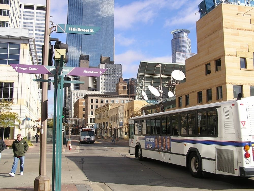 The Nicollet Mall in downtown Minneapolis.