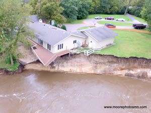 Erosion along the Le Sueur River in Sept.