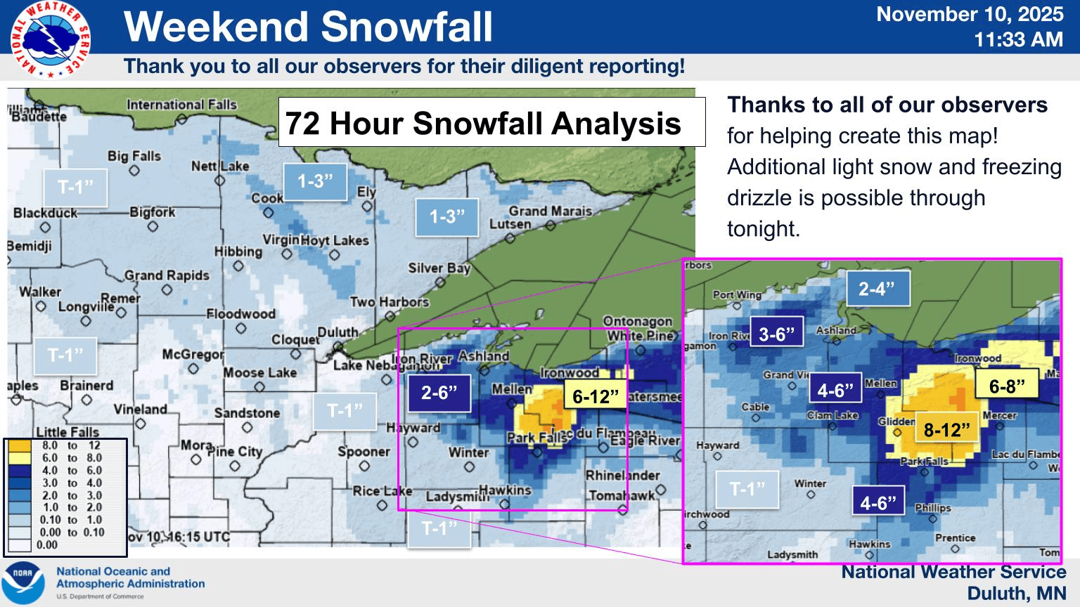 snowfall totals