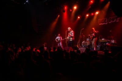 people performing on stage