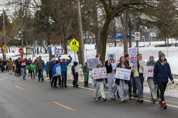 students protest