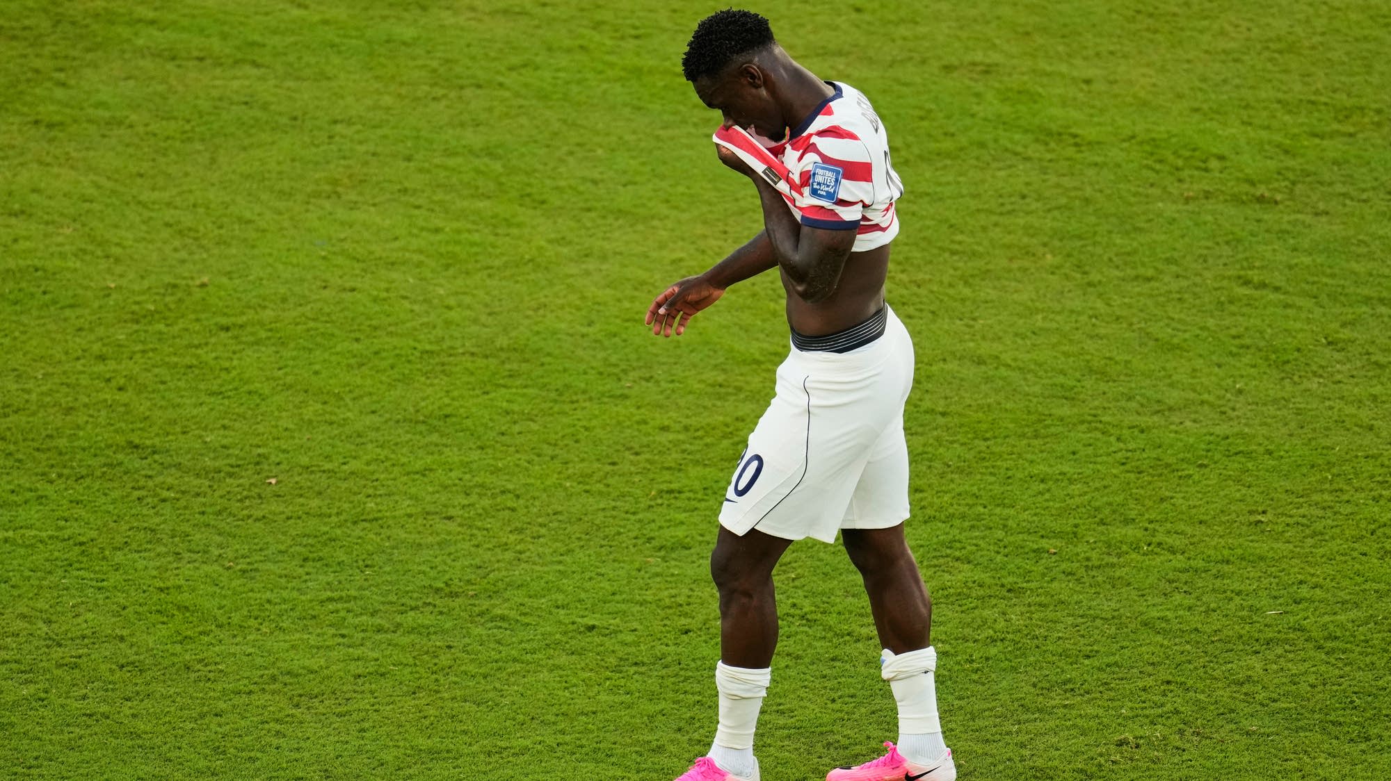 Balogun's ban suspended, allowing play vs. Belgium Balogun's ban suspended, allowing play vs. Belgium