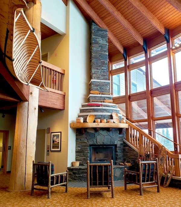 woodburning fireplace