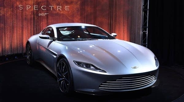 The Aston Martin DB10, built exclusively for the latest James Bond film 'Spectre,' is displayed at the 2015 Los Angeles Auto Show in Los Angeles, California, November 19, 2015. The debut of the DB10 in the latest film continues a more than 50-year partnership between Bond and Aston Martin dating back to the iconic Aston Martin DB5 in the 1964 Bond film 'Goldfinger.'