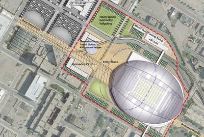 Vikings stadium rendering