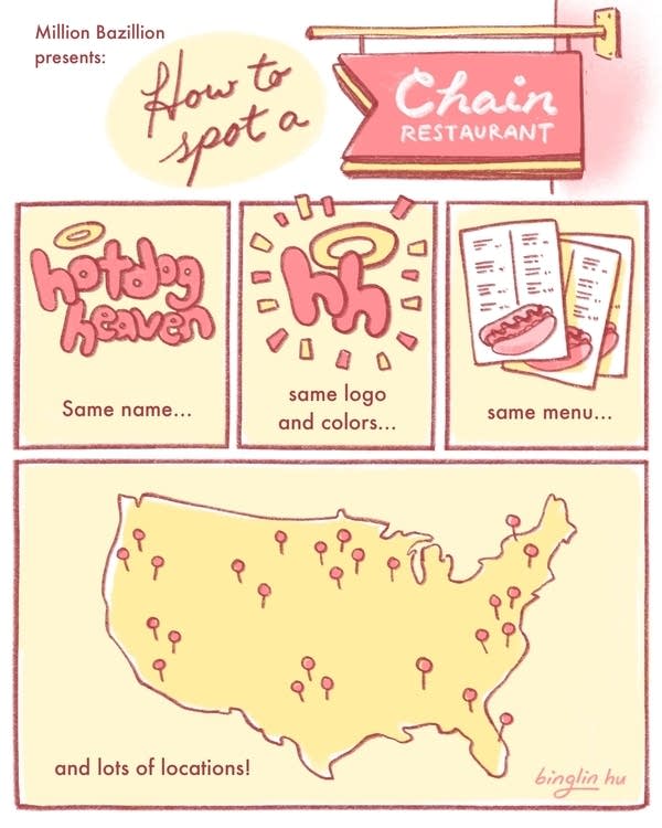 How to spot a chain restaurant 