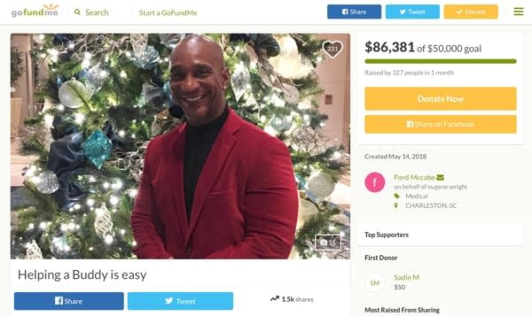 A GoFundMe page has been set up for Buddy Wright.