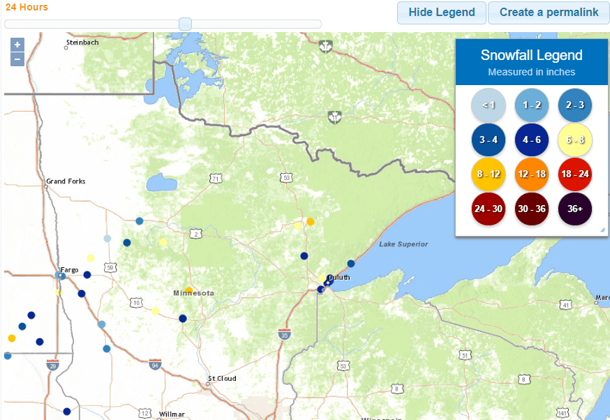 Breezy and cooler Thursday; morning snow in northeastern Minn.