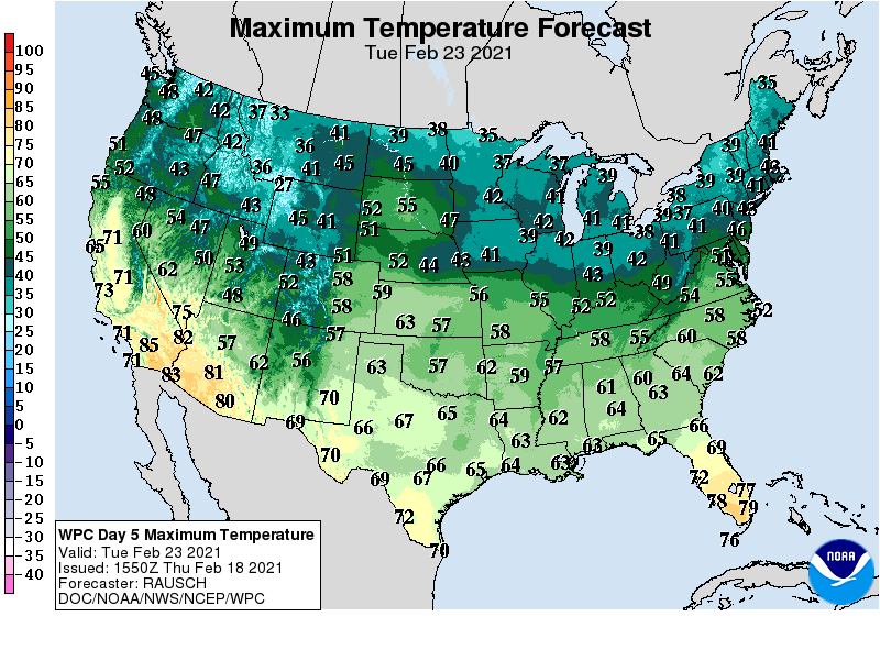 February thaw ahead: 40s likely next week