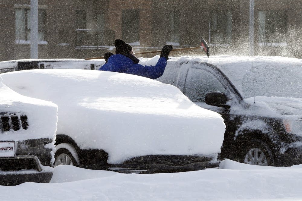 Messy roads, record snow Minnesota digs out after wintry punch MPR News