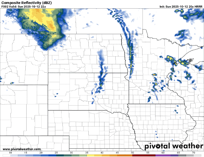 Showers linger, winds calm, skies brighten