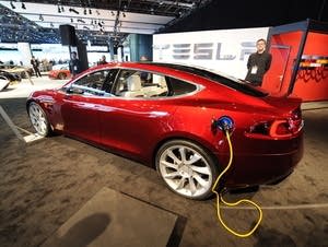 The Tesla Model S electric car