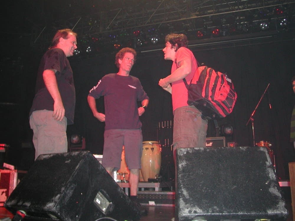On stage
