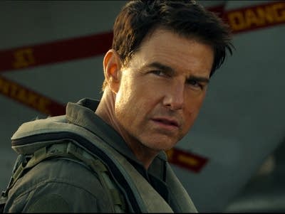 portrait of a man from movie Top Gun Maverick