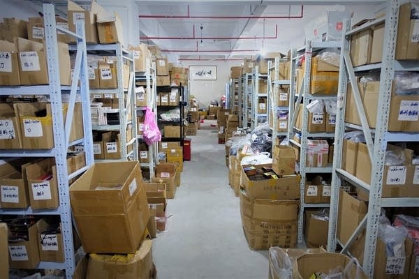 E-commerce vendor Vastsee struggled to keep its Shanghai warehouse stocked when manufacturers in China couldn't work because of the pandemic lockdown. China recovered just as the rest of the world went into lockdown. (Charles Zhang/Marketplace)
