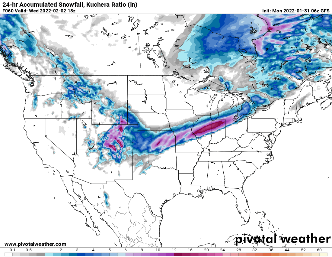 snowfall Wednesday
