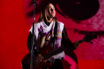 the band fall out boy performing on stage