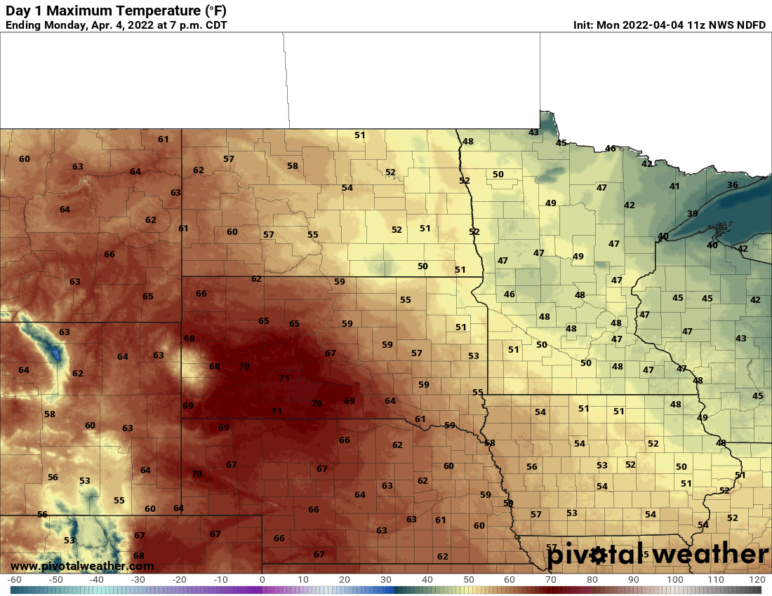 A dry Monday before more rain and snow Tuesday