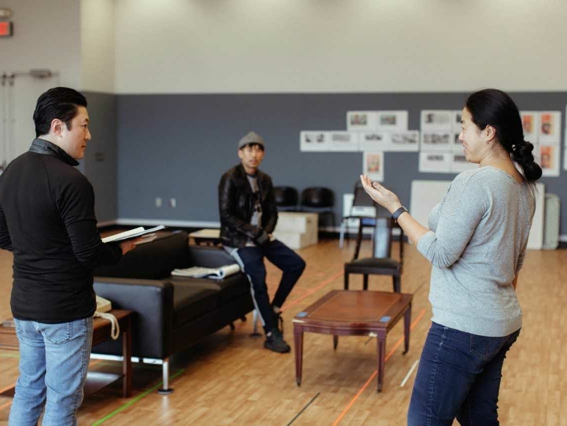 Rehearsal for The Great Leap by Lauren Yee.