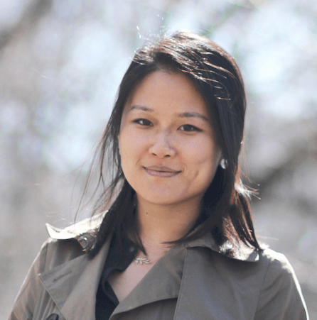 A headshot of Karen Hao, a reporter at the MIT Tech Review.