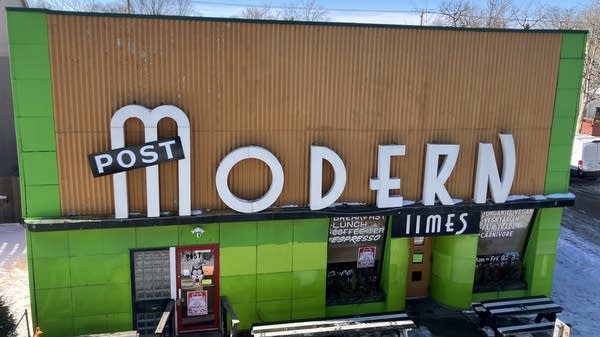 photo of the exterior of Post Modern Times Cafe