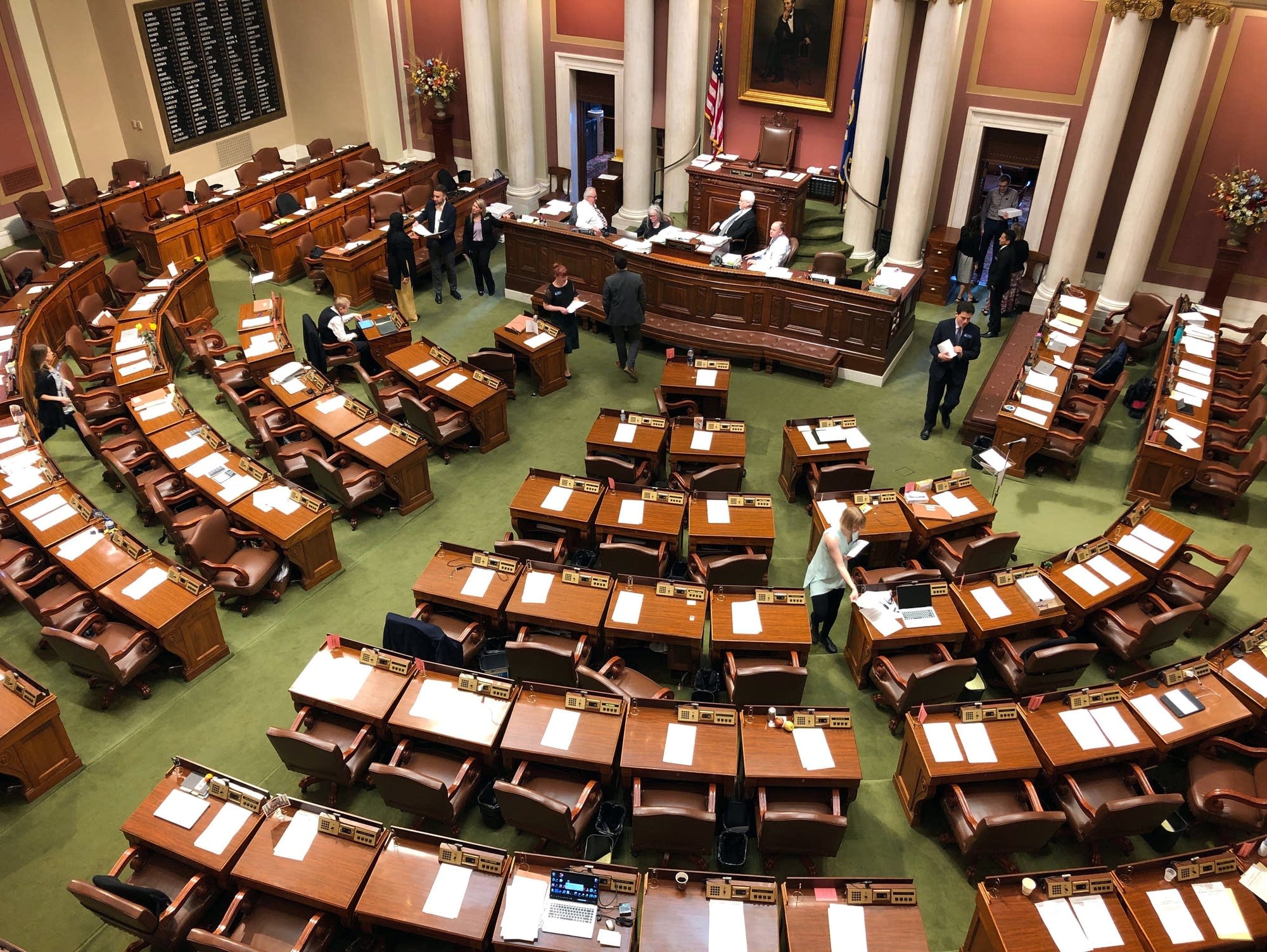 The Minnesota House chamber at the State Capitol in St. Paul.