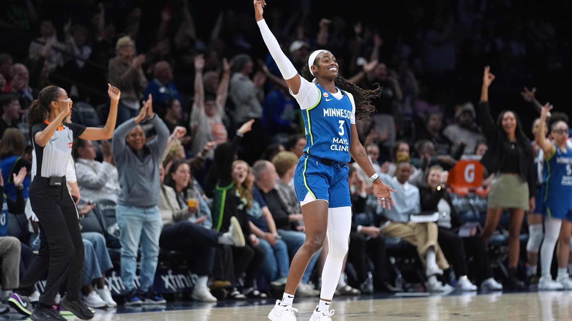 Maya Caldwell leads balanced Lynx to 100-72 rout of expansion Tempo