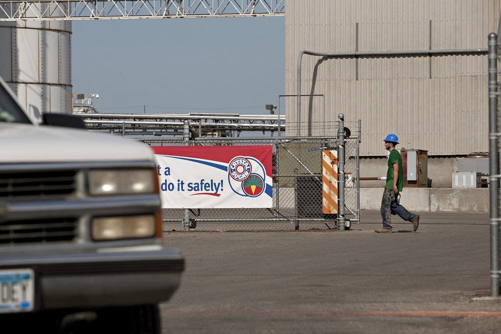 Plant gate at processing plant