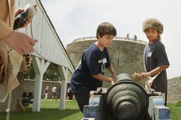 Video: Crockett camp has cannons, rubber band guns and frontier lifestyle