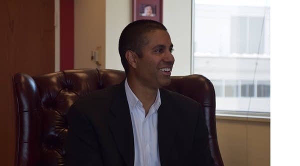 Federal Communications Chair Ajit Pai, in his office in Washington, DC