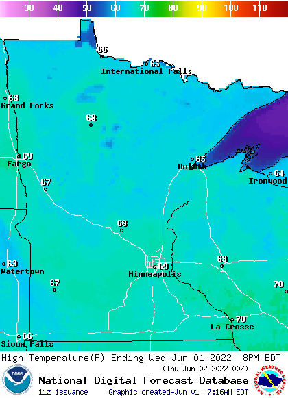 WED highs AM